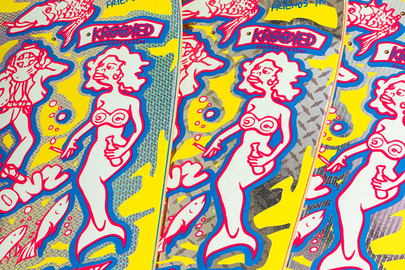 Krooked | Color My Friends LTD Deck Sizes : 9.81" Skate Shop Day 2024
