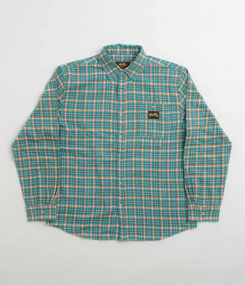 Stan Ray Flannel Shirt in Aqua Plaid