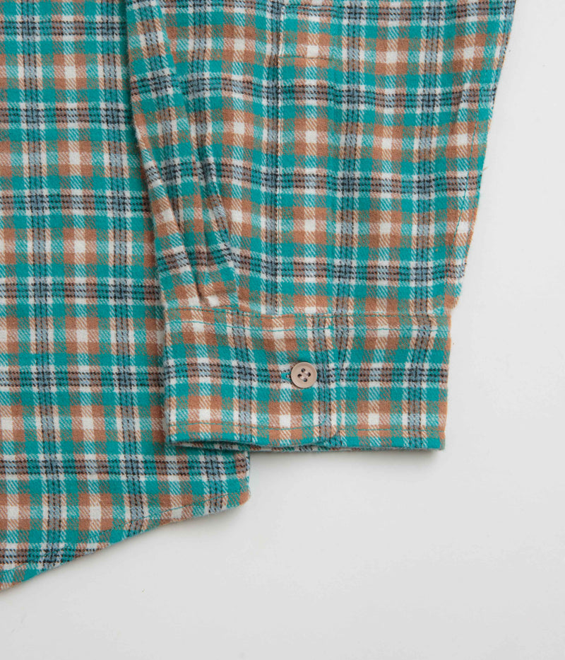 Stan Ray Flannel Shirt in Aqua Plaid