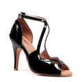 Starlette - Black Vegan Patent - Suede Sole