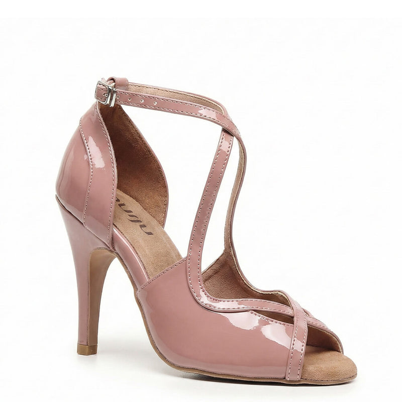 Starlette - Latte Vegan Patent - Suede Sole