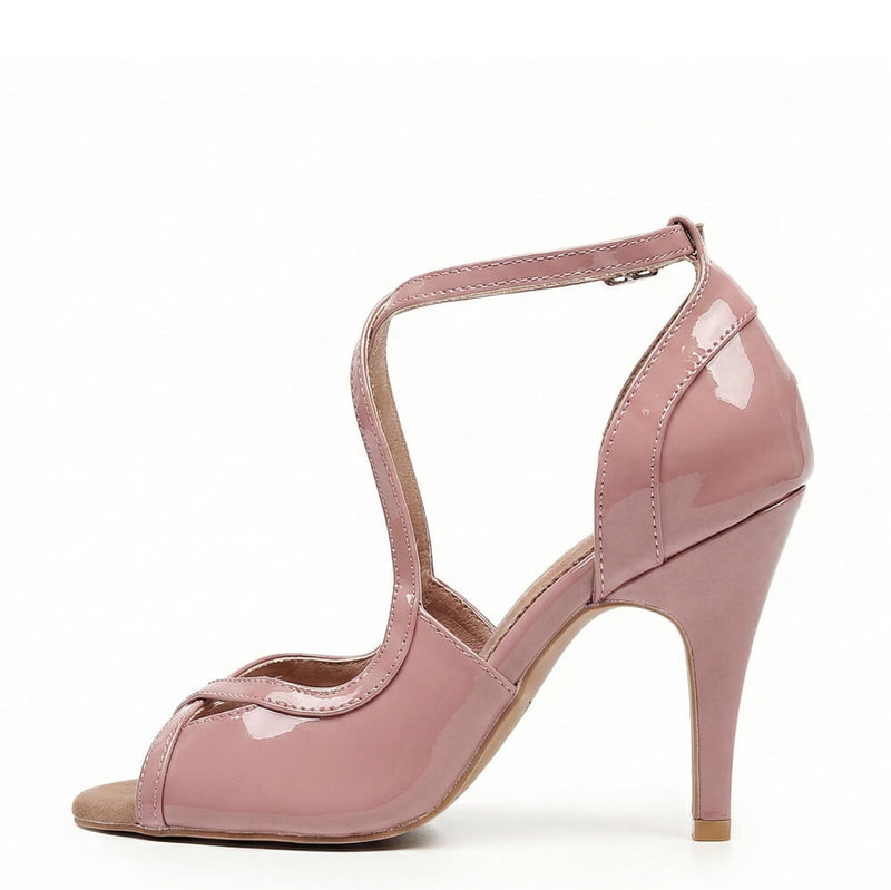 Starlette - Latte Vegan Patent - Suede Sole