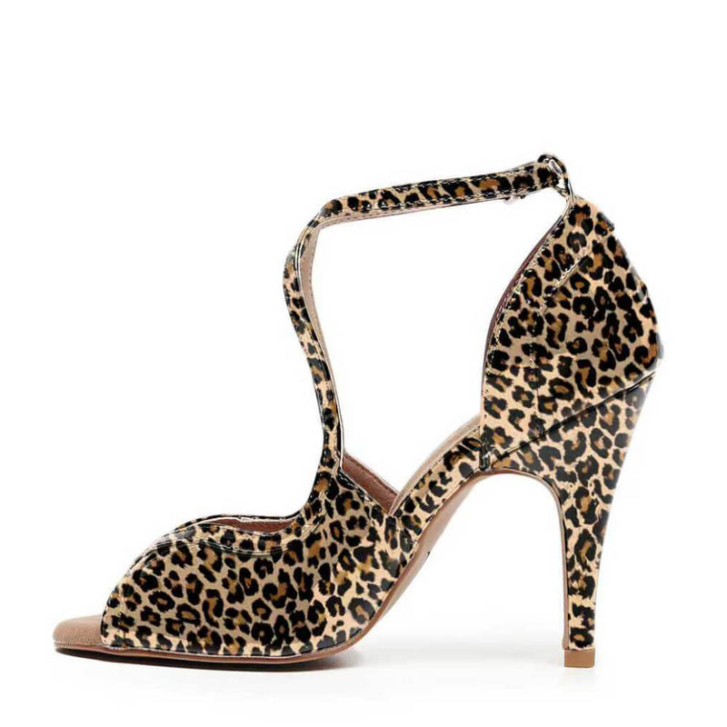 Starlette - Leopard Satin - Street Sole