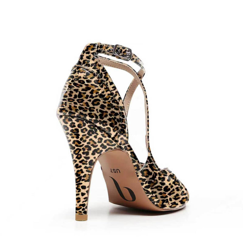 Starlette - Leopard Satin - Street Sole