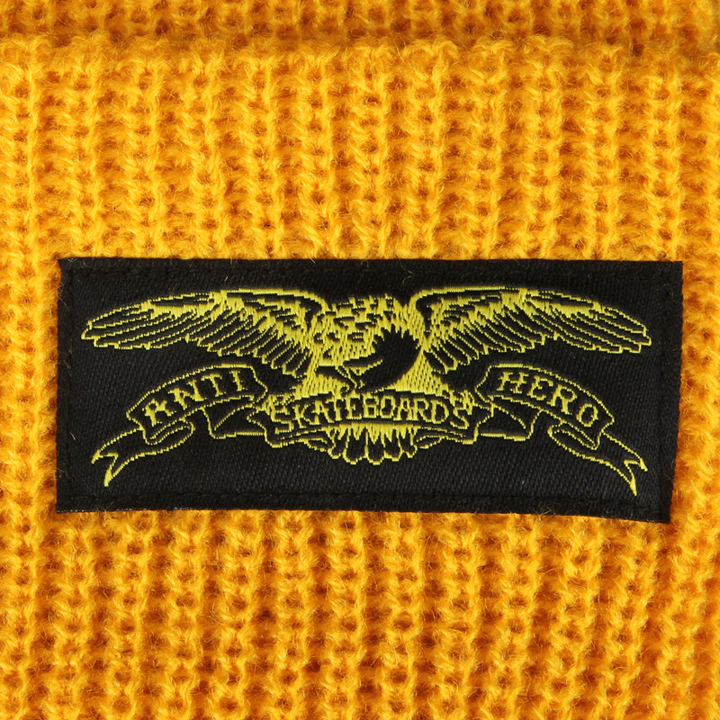 Anti Hero | Stock Eagle Label Beanie Gold