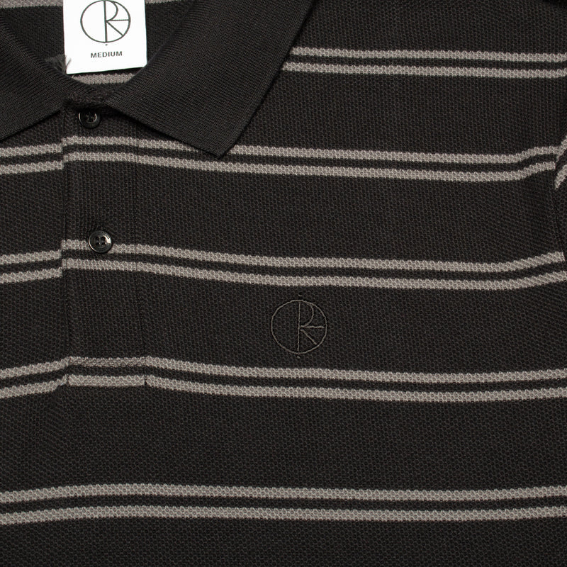 Polar | Striped L/S Polo Color : Black