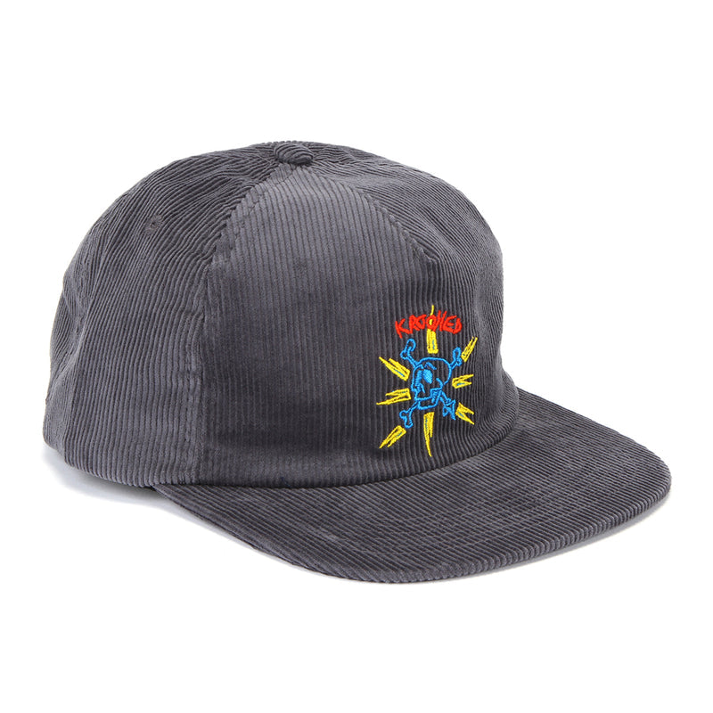 Krooked | Style Snapback Hat Charcoal