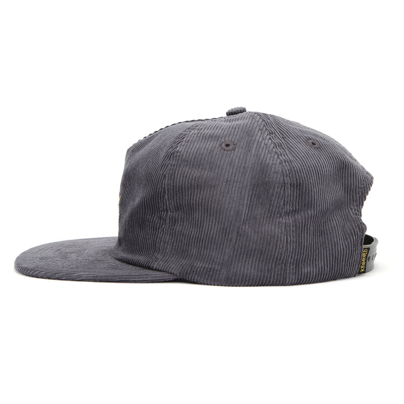 Krooked | Style Snapback Hat Charcoal