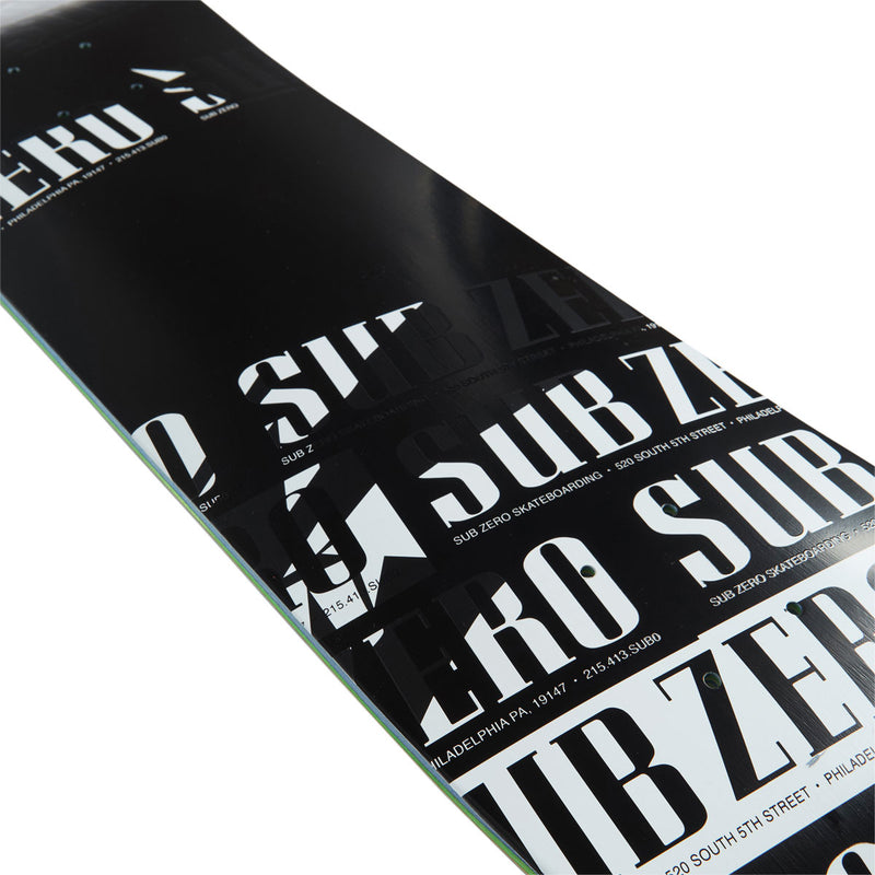 Sub Zero Real Life Stickers EX7 Skateboard Deck - 8.25"