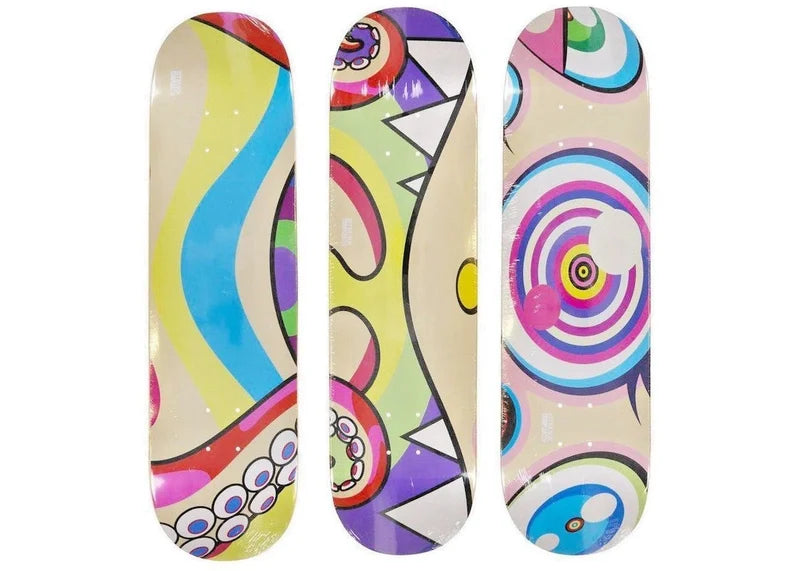 Takashi Murakami Octopus Skateboard Deck Set