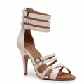 Teagan - Ivory Vegan Patent - Street Sole