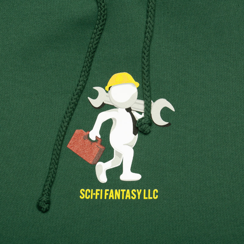 Sci-Fi Fantasy | Tech Support Hoodie Color : Forest