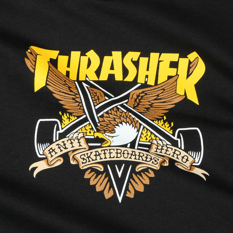 Thrasher x Anti Hero | Eaglegram T-Shirt Black