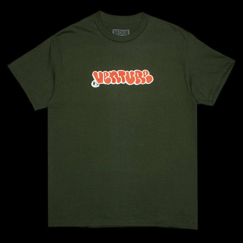 Venture | Throw T-Shirt Color : Forest Green / Red / White