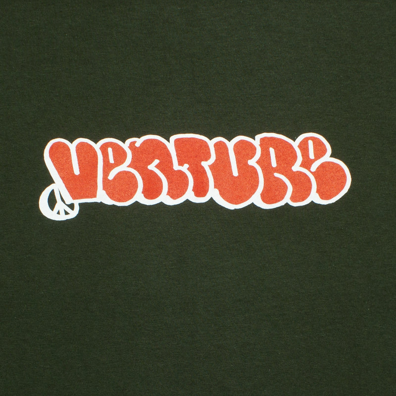 Venture | Throw T-Shirt Color : Forest Green / Red / White