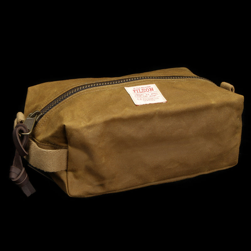 Filson Tin Cloth Travel Kit Dark Tan