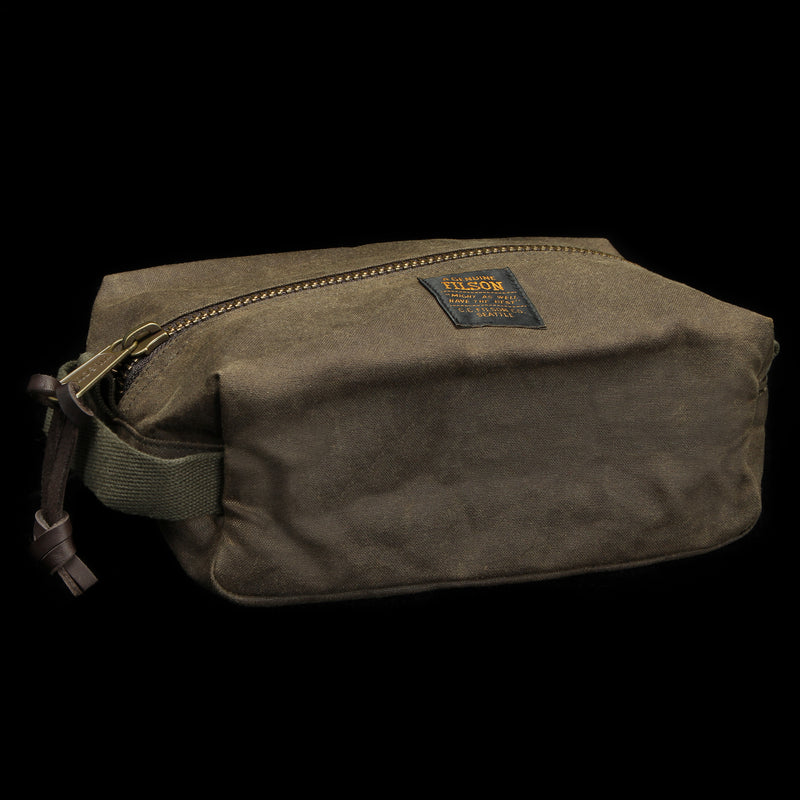 Filson Tin Cloth Travel Kit Otter Green