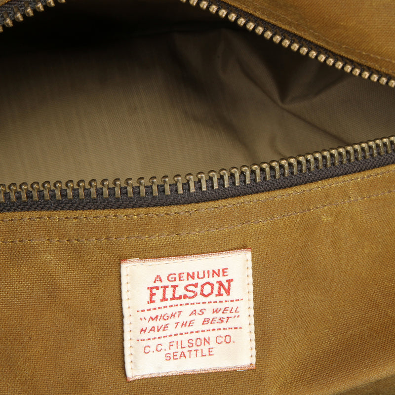 Filson Tin Cloth Travel Kit Dark Tan