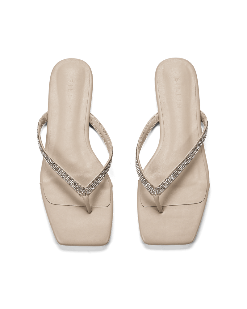 TITUS - NUDE-DIAMANTE-Sandals-Billini-Billini