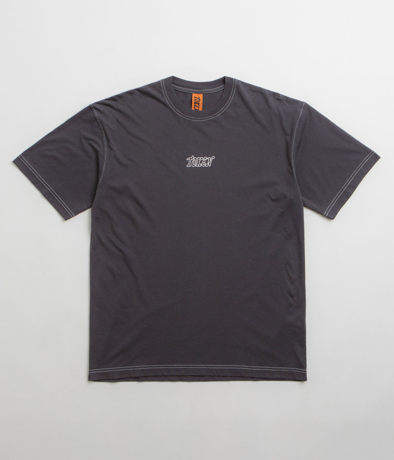 Token Calyang Contrast T-Shirt in Iron