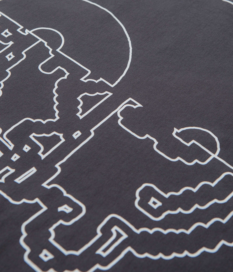Token Calyang Contrast T-Shirt in Iron