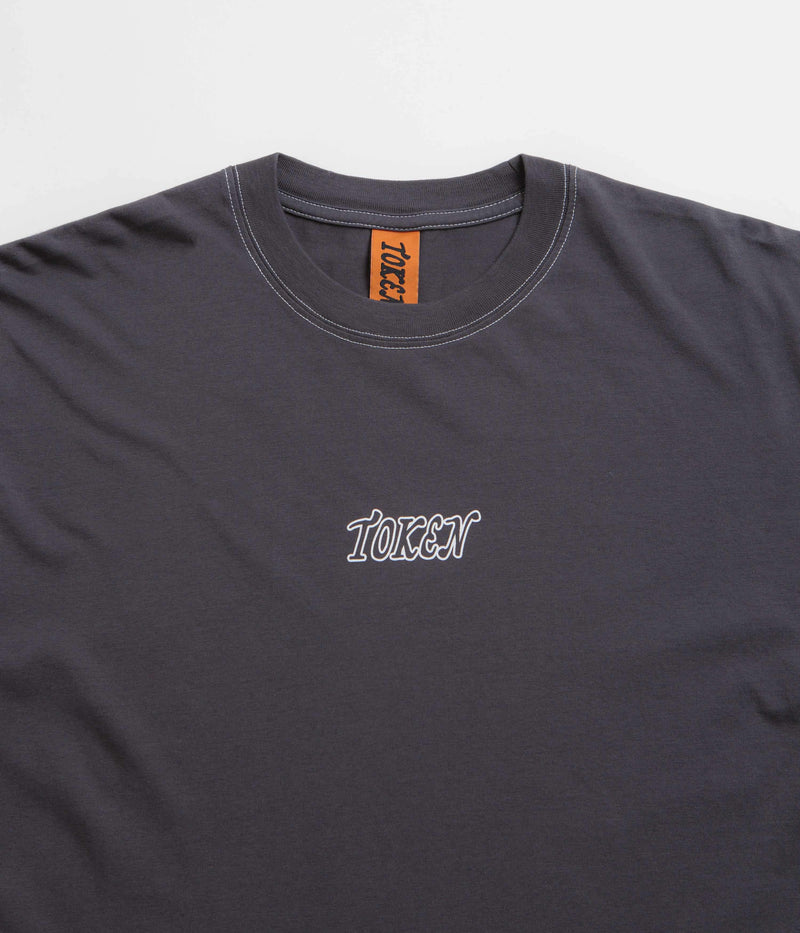 Token Calyang Contrast T-Shirt in Iron