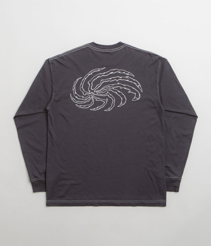 Token Centipede Contrast Long Sleeve T-Shirt in Iron