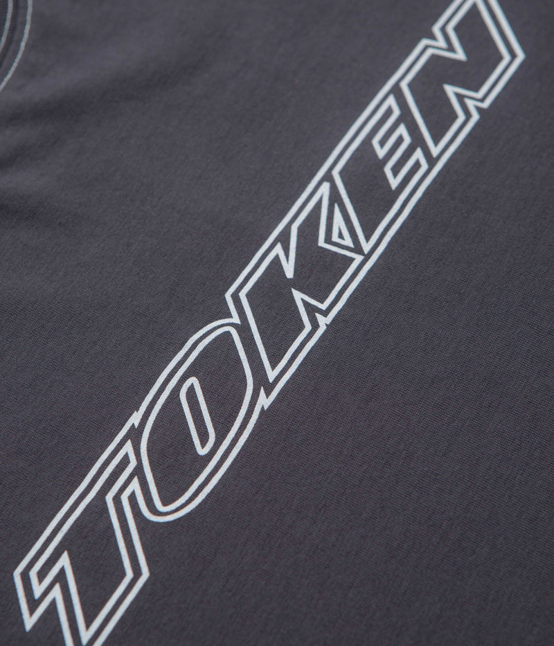 Token Centipede Contrast Long Sleeve T-Shirt in Iron
