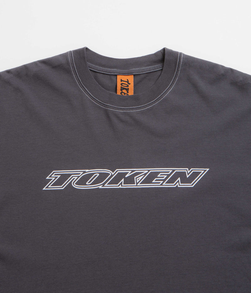 Token Centipede Contrast Long Sleeve T-Shirt in Iron