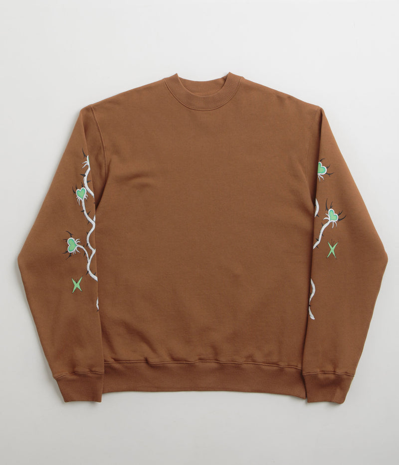 Token Devil Vine Crewneck Sweatshirt in Rust