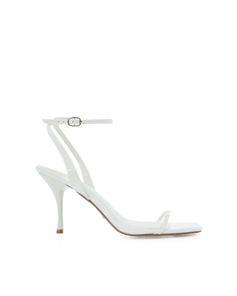 TONYA - WHITE PATENT-Heels-Billini-Billini