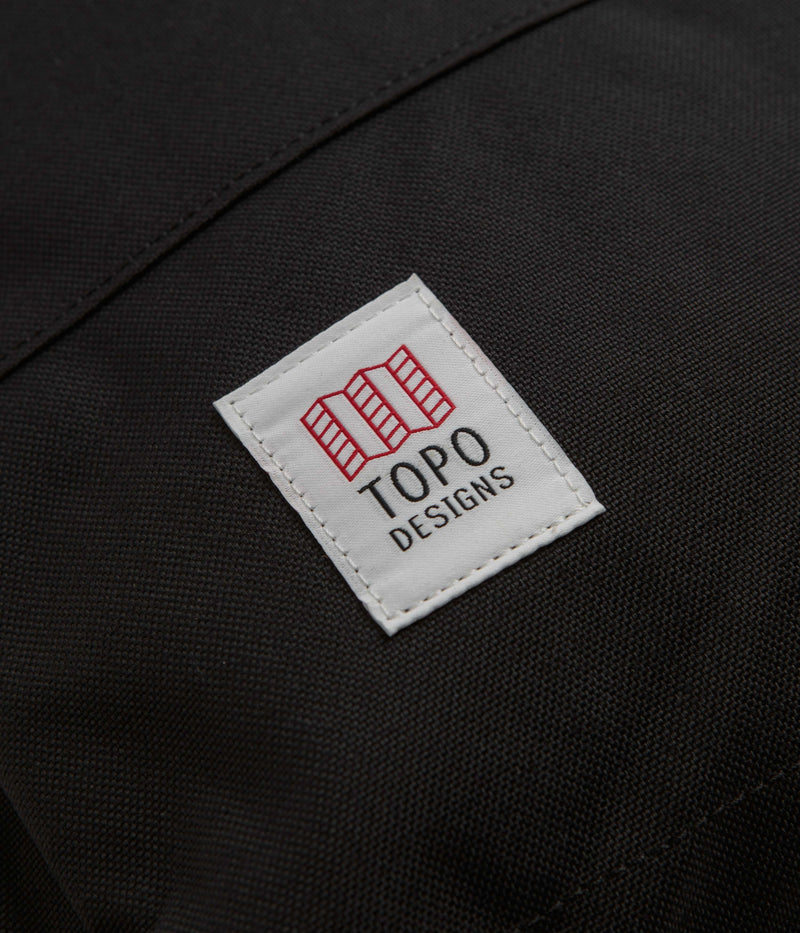 Topo Designs Classic Daypack in Black and Black / Black