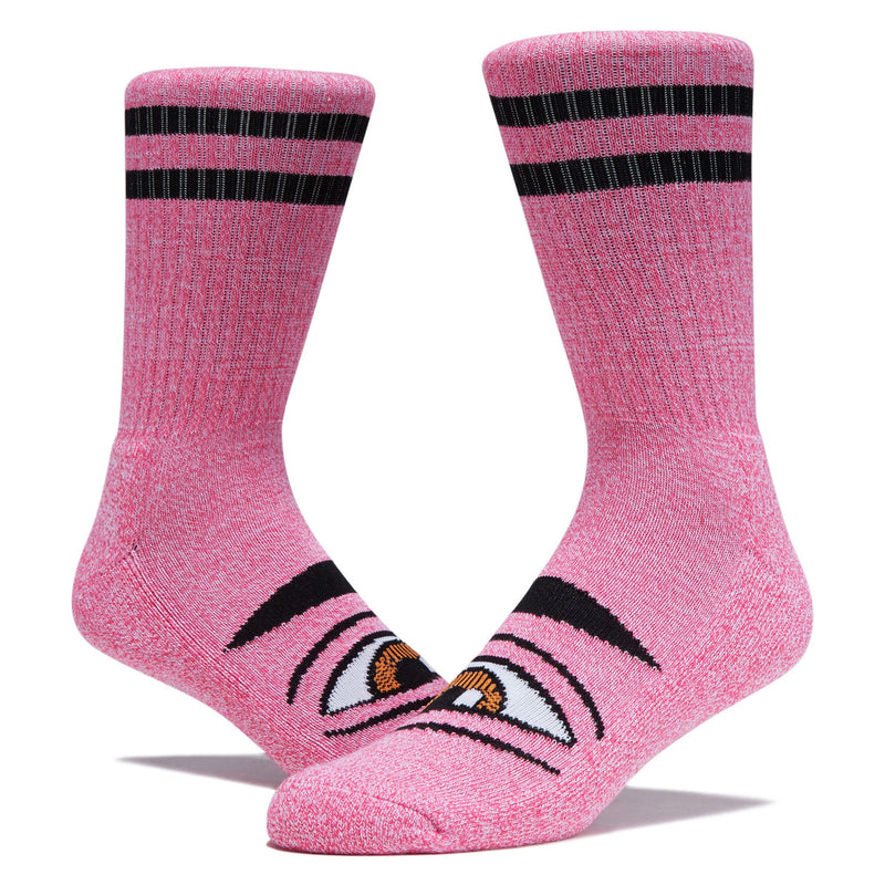 Toy Machine Heather Sect Eye Socks - Pink