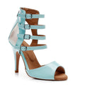 Treasure - Pastel Blue Vegan Patent - Suede Sole