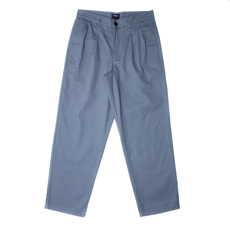 Noah | Twill Double Pleated Pant Color : Slate