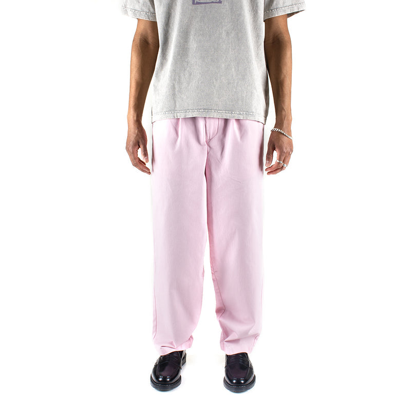 Noah | Twill Double Pleated Pant Color : Pink