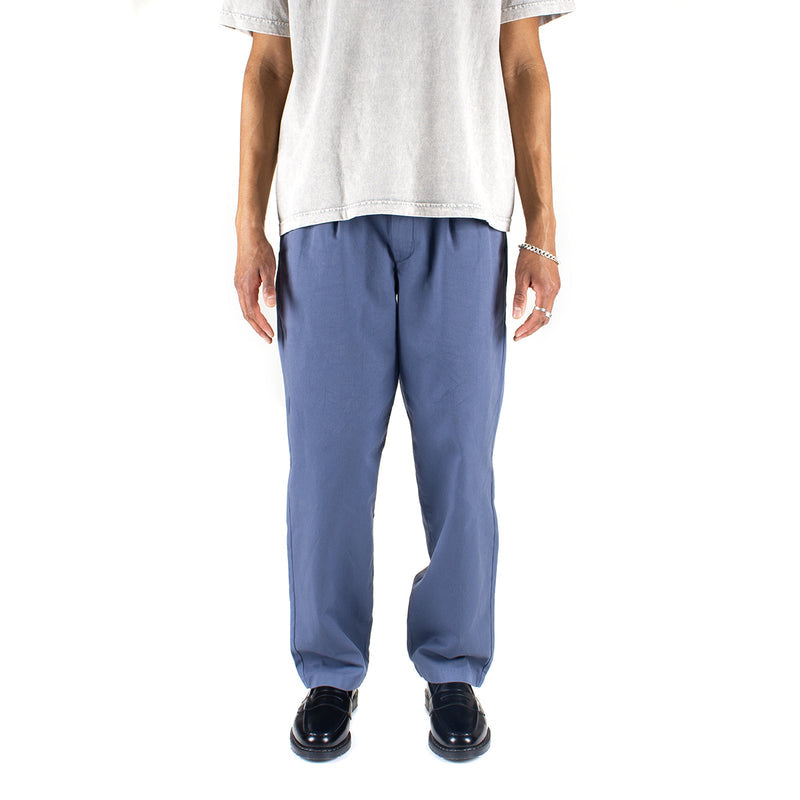 Noah | Twill Double Pleated Pant Color : Slate