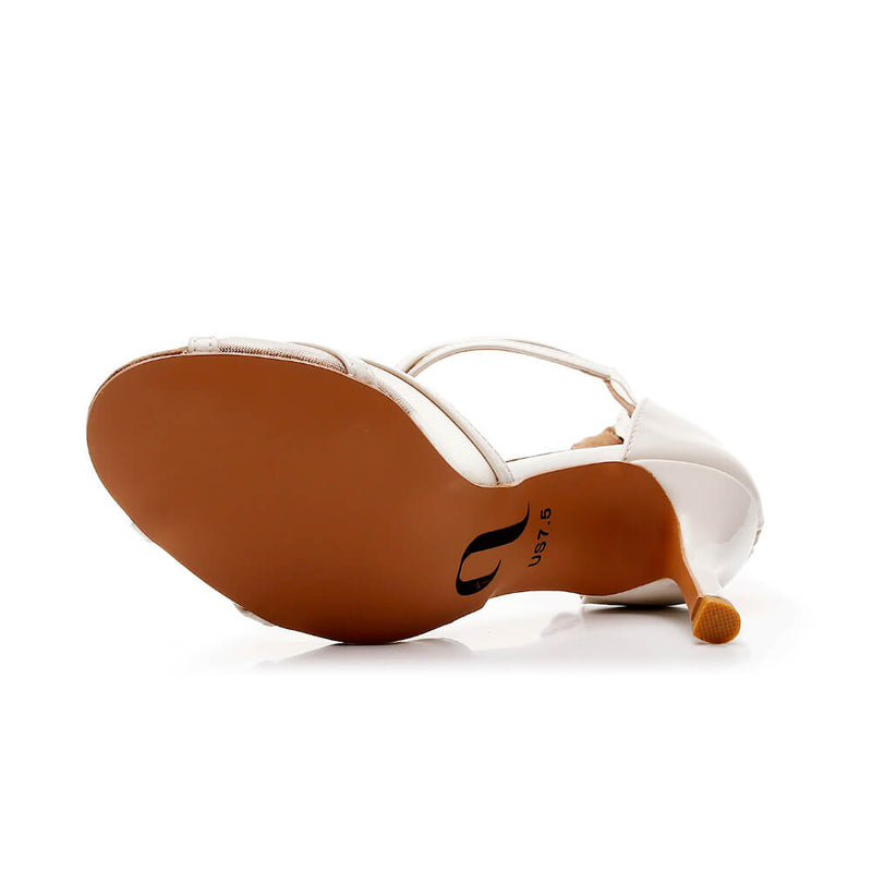 Tylar - Ivory Vegan Patent - Street Sole