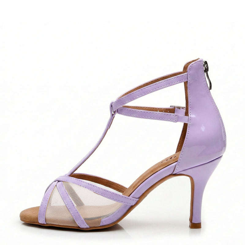 Tylar - Lavender Vegan Patent - Suede Sole