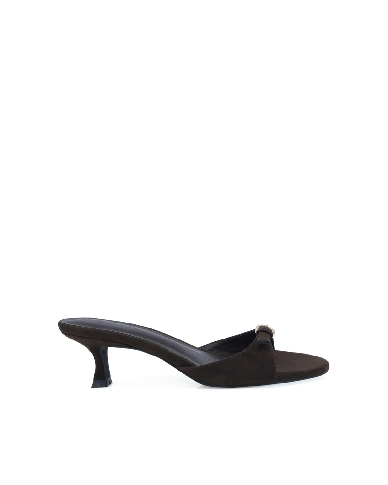 VALERIE - DARK CACAO SUEDE-Heels-Billini-Billini