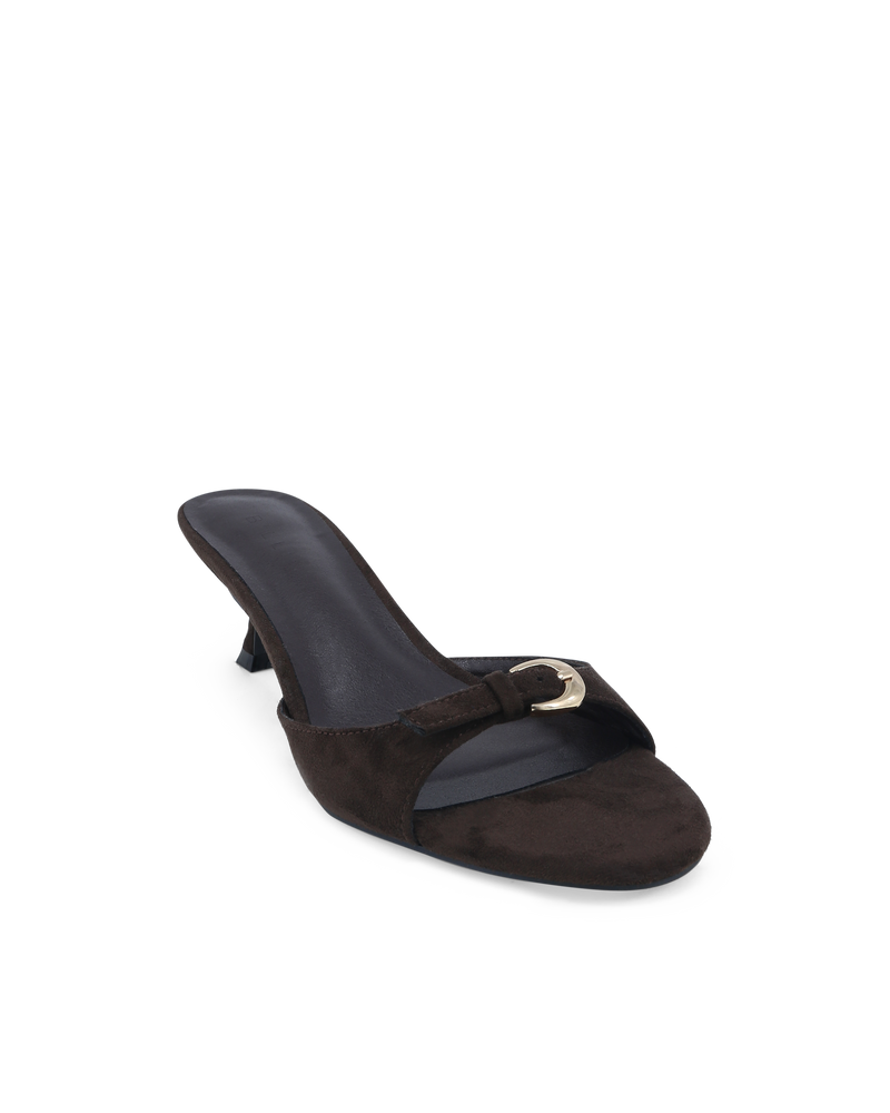 VALERIE - DARK CACAO SUEDE-Heels-Billini-Billini
