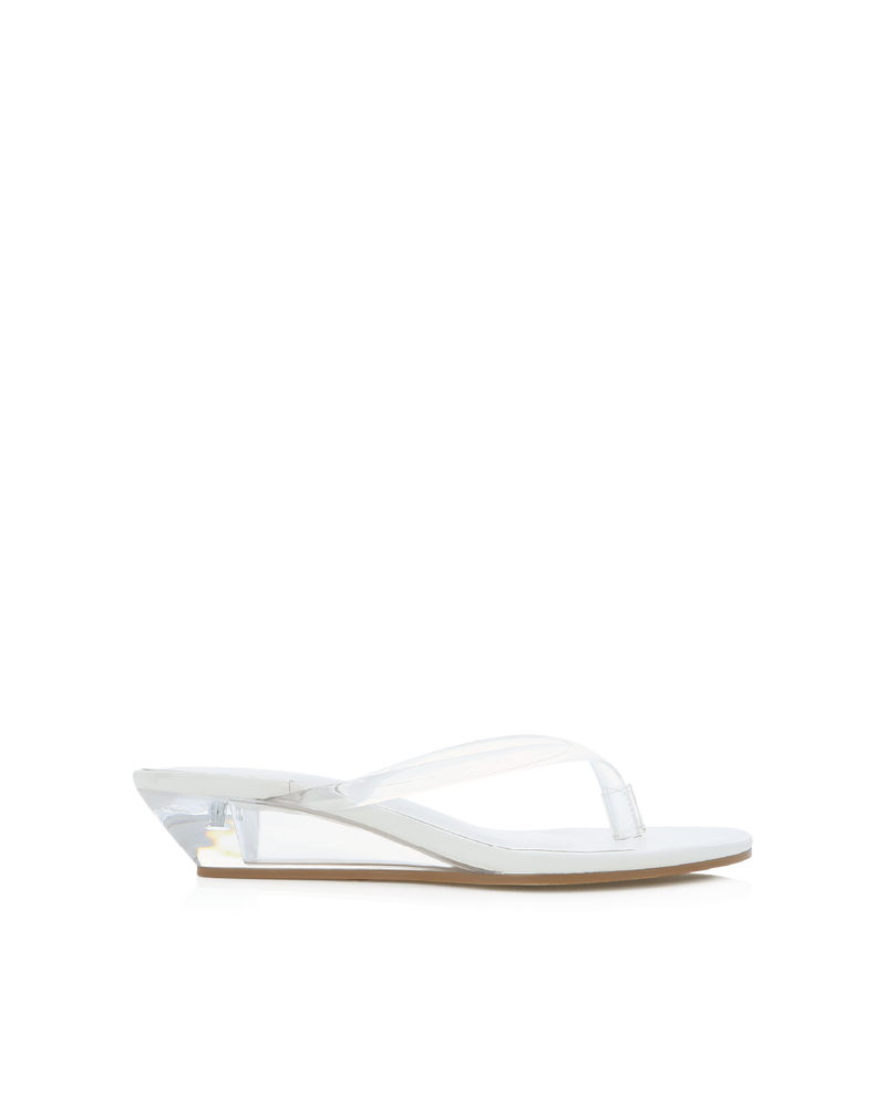 VANJA - CLEAR-WHITE-Wedges-Billini-Billini