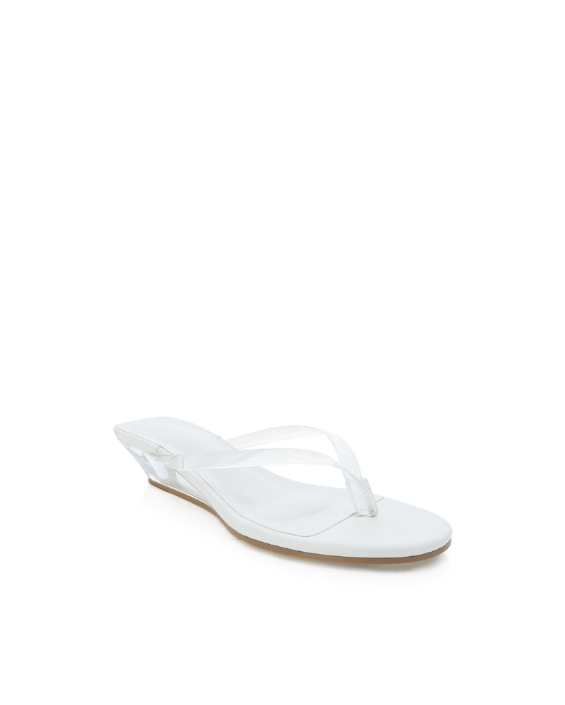 VANJA - CLEAR-WHITE-Wedges-Billini-Billini