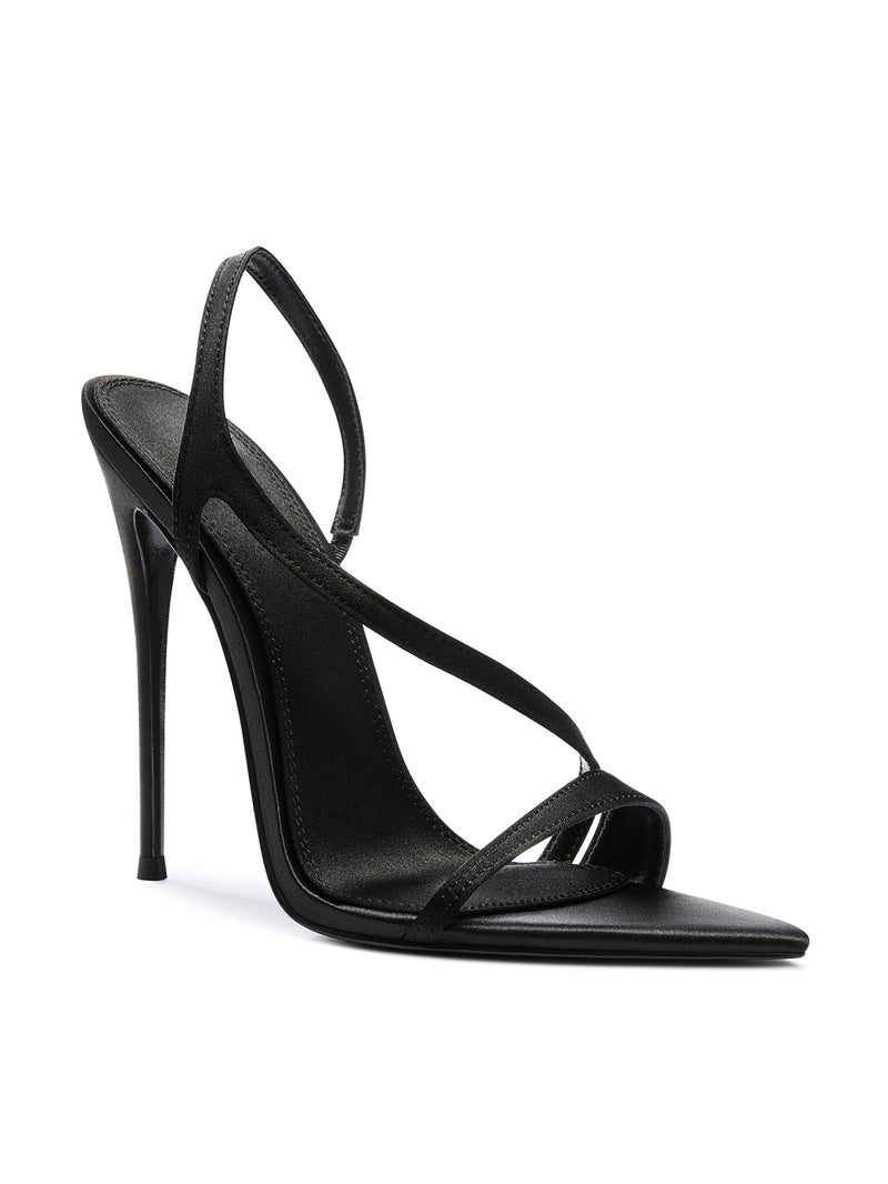 Vesper Sandal - Satin Black