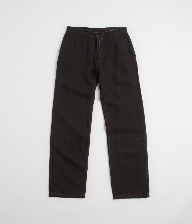 Vetra 503L Wide Leg Workwear Trousers in Black