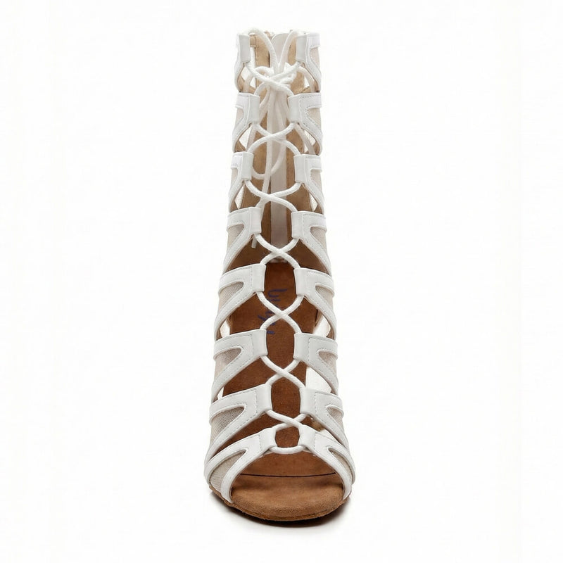 Vikky - White Vegan Leather - Street Sole