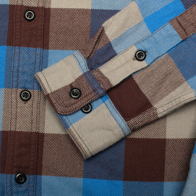 Filson | Vintage Flannel Work Shirt Style # 11010689 Color : Blue / Maroon / Gray Check