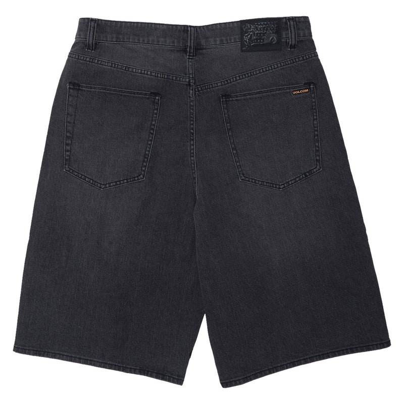 Volcom Chillow Denim 24 Shorts - Black Grey