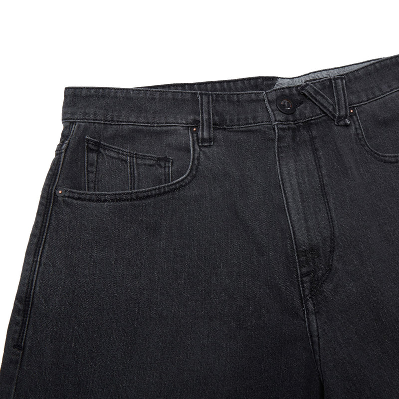 Volcom Chillow Denim 24 Shorts - Black Grey