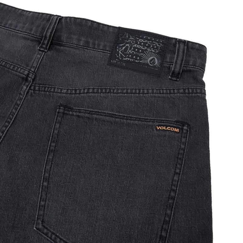 Volcom Chillow Denim 24 Shorts - Black Grey